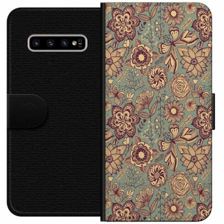 Samsung Galaxy S10 Plånboksfodral Vintage Flowers