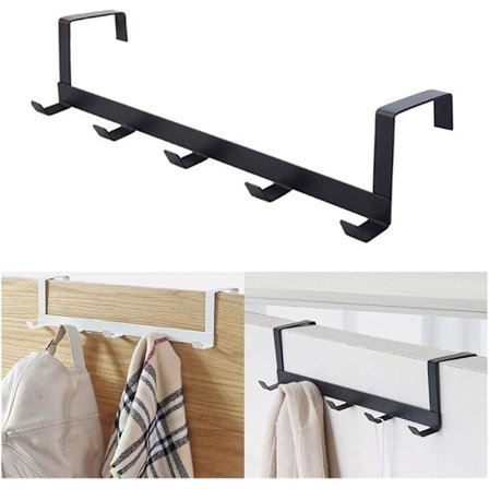 Ovi naulakko koukku 5 koukkua, koti kylpyhuone järjestäjä teline vaatteet