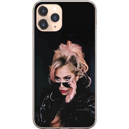 Kompatibelt Mobildeksel til Apple iPhone 11 Pro Lady Gaga portrett med solbriller og dramatisk sminke i mørk glamorøs stil