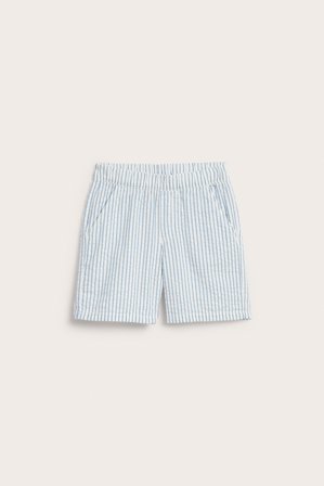 Kappahl | Puuvillakreppiä olevat shortsit Sininen 98 | Sininen
