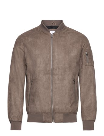 Jjerocky Faux Suede Bomber Noos Brown Jack & J S