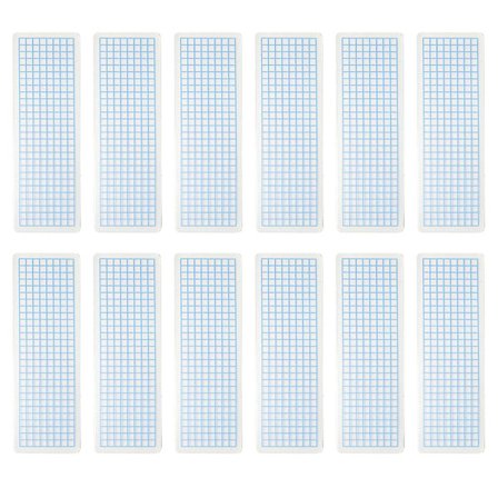 40 stk. Washi Tape Prøvetavle Dekoration til Kontoret Washi Tapes Tavler Washi Tape Prøvekort Kontor Tape Tavler Washi Tape Holder(15X5CM,Blå)