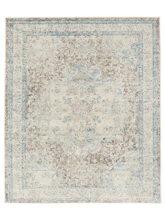 Nadia 250X300 Grand Blanc Crème/Greige Médaillon Tapis