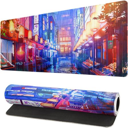 Topografisk kontur Hvid Spillemusmåtte XL Geografiske Kortlinjer Forlænget Stor, Stor Skrivebordsmåtte Skridsikker Gummibase Syet Kant, 31,5x11,8 