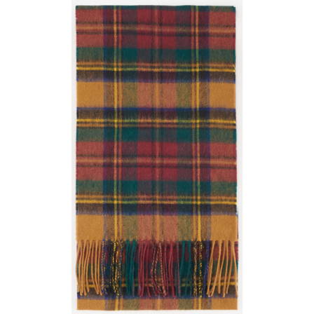 Barbour New Check Tartan Scarf Harvest Gold