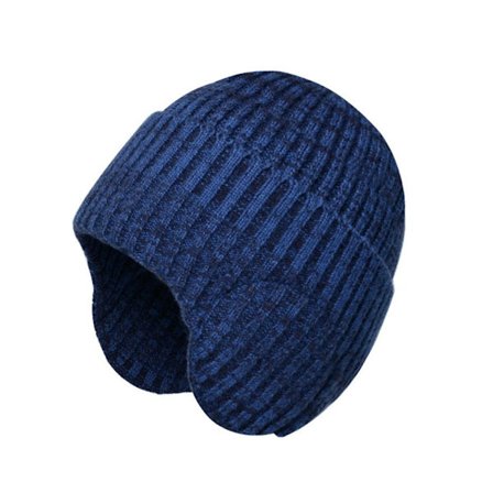 Vinterstrikket hue Ørebeskyttelseshætte FARVE 10 FARVE 10