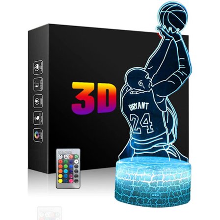 LED Basketboll Nattlampa, 3D Illusion Lampa Basketboll Present