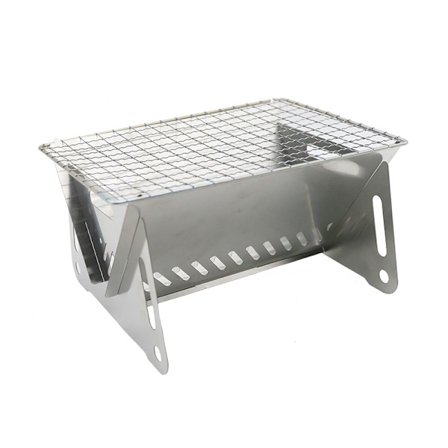 Mini hopfällbar mobil grill - 21*15*13cm - Resor bärbar - Kolgrill