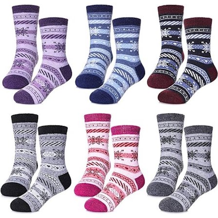 Børne Vinter Varme Uldsokker Børn Drenge Piger Dyre Sokker 6