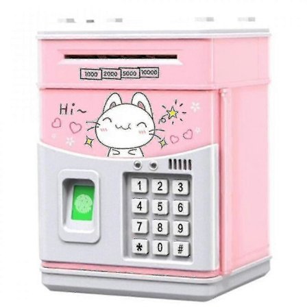 Elektronisk spargris för barn med kod, elektroniska pengabankar sparbössa för barn, barnsäker bank