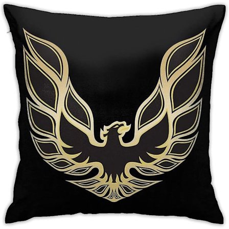 Smokey And The Bandit 1977 Pontiac Firebird Trans-Am Exakt Replika Huv Logo Kudde Överkast Dekorativt Örngott För Soffa Sovrum 18"