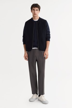 Soft Goat - Men's Vest - Kaschmirjacke - L - Navy