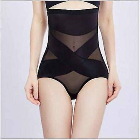 Högmidjade Kompressionsformare Slankande Korsett Magformande Byxor Trosor Shapewear (4XL Svart)