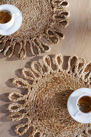 Jotex - Bordmatte 2-pakke Natur - GAIA - Kjøp Bordbrikker hos Jotex