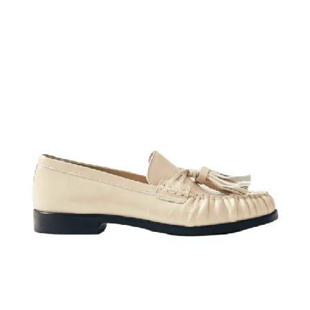 Alohas Marietta Onix Cream Leather Loafers Dam Beige 39