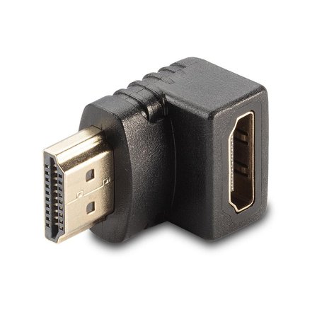 Lindy 90° Adapter - Down - høyre vinkeladapter for HDMI