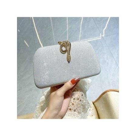 Glitterende Clutch for Kvinner, Elegant Kveldveske for Selskaper, Bryllup og Formelle Anledninger