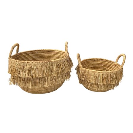 Meriheinäkorisetti, 2 osaa, 36x36x32 cm, Luonnonvärinen