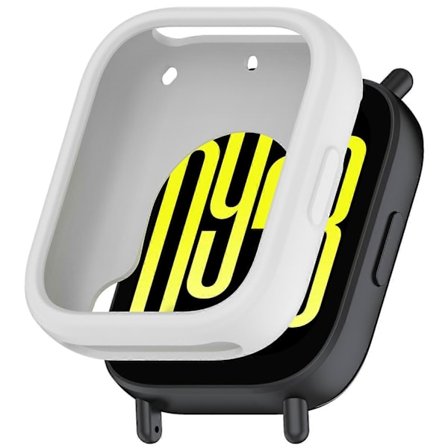 För Xiaomi Redmi Watch 5 Active Silikon Klockfodral Stötsäker Stötfångarram - Grå