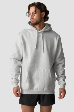 ICANIWILL - Everyday Hoodie Men White Melange - Herre - ICIW
