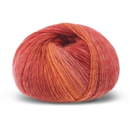 Gjestal Garn Pretty-Print Ullgarn Korallfarget 513, 100g