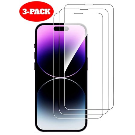 [3-PACK] iPhone 14 Pro Skärmskydd i Härdat glas