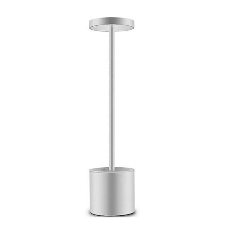 Wireless Table Lamp, Dimmable Led Battery Table Lamp Metal Aluminum Portable Usb Rechargeable Bedside Lamp Suitable For Indoor Outdoor Dining Room Bar