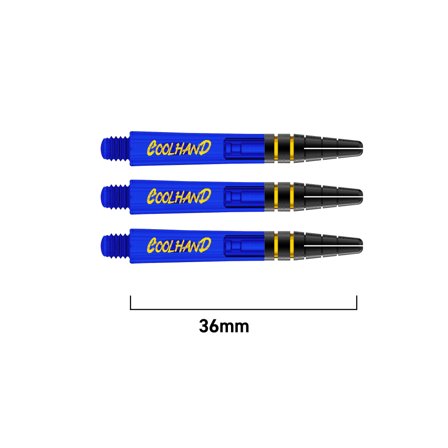 Red Dragon Darts Shafts Nitrotech Coolhand Blue 36mm Polycarbonate 2 Sets Professional Steel Tip Darts