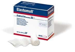 Elastomull Høyelastisk gasbind, 8 cm x 4 m, 1 stk.