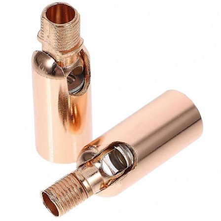 180-graders svingbar pendelsporadapter for taklamper, legeringsomformer, 4,5x4,5x1,5 cm, 2-pakning