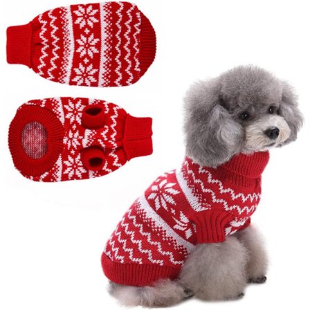 Hundesweater til jul, Hunde vinterfrakke, Hundesweater til jul (M