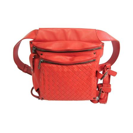 Bottega Veneta Vintage, Pre-owned Intrecciato bag Rood, unisex, Maat:ONE Size,leer