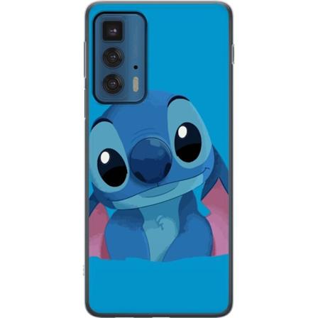 Motorola Edge 20 Pro Läpinäkyvä kuori Stitch Sininen