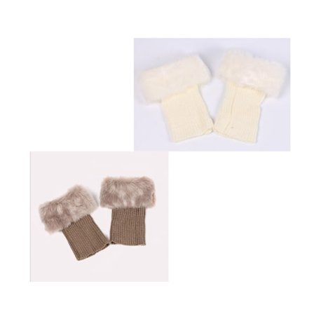 2 par nya pälsfodrade ankelstövlar B