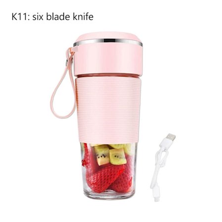 Uppladdningsbar Bärbar elektrisk Juicer Blender Smoothies Shake Cup USB Personlig Mini Mixer Färsk Frukt Juice Machine Blender Cup