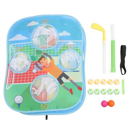 Børne Golf Chipping Net Øvelse 3 i 1 Mål Sticky Board Afrundet Kant Sikker Foldbar Golf Øvelses Spil til Drenge