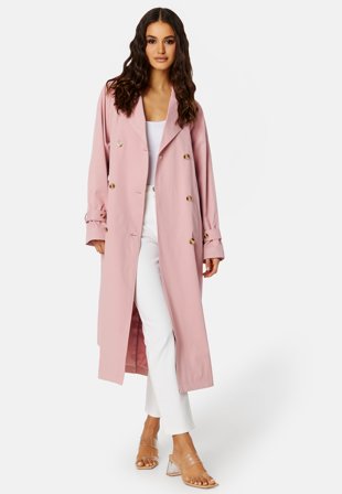 BUBBLEROOM Belted Midi Trenchcoat Klær