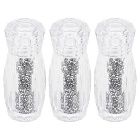 Negle Charms DIY Håndværk Hjemme Manicure Små Perler Assorteret Farve 6x2.5cm Neglekunst Skinnende Perle 3 Sæt[D]