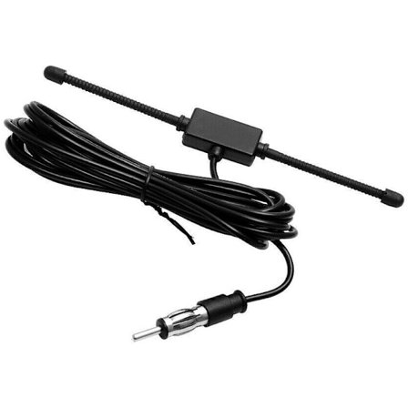 1X Svart Universal Bil Båt Stereo AM FM Dipole Antenn Lim Glasfäste Antenn Radioantenn