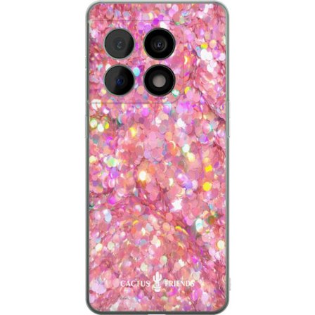 Yhteensopiva Puhelinkuori OnePlus OnePlus 10 Pro Cactus and Friends – PinkGlitter