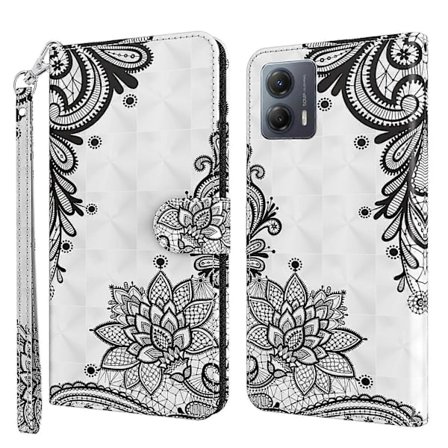 Motorola Moto G14 4G -kotelo, 3D-kuvioitu PU-nahkainen seisontatuki lompakkokotelo