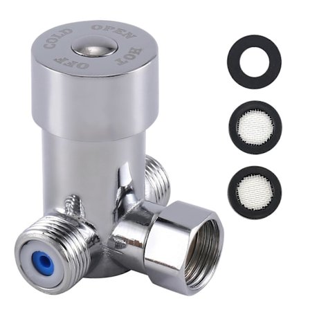 G1/2 Varmt og Kaldt Vannblanding Ventil Termostatisk Mikser Temperaturkontroll for Automatisk Kran