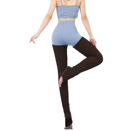 Tykk strikket ekstra lang lårhøj benvarmer til kvinder {hw}