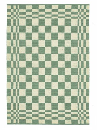 Tango Groen/Ivoorwit Oeko-Tex Vloerkleed