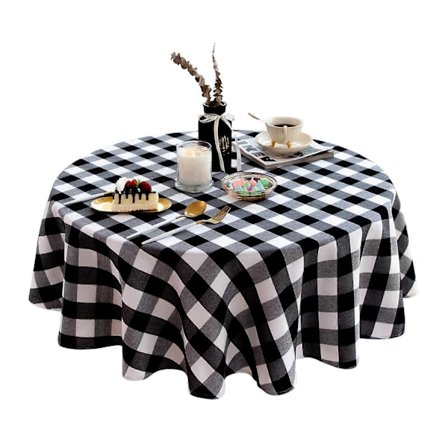 Rund Duk Borddeksel Fest Bryllup Bordduk for Spisestue Kjøkken 2024 Ny LGL