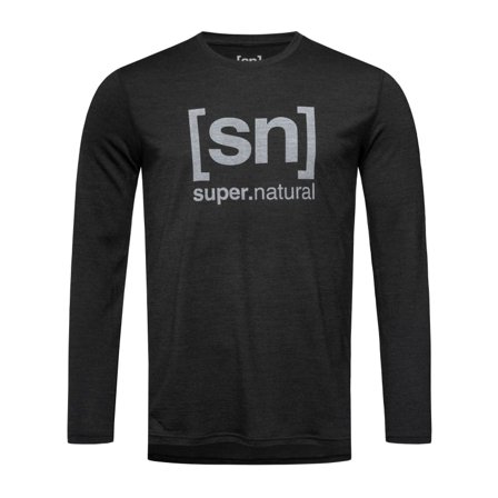 Super.natural Men's Essential L.D LS Men long-sleeved sweaters Black S