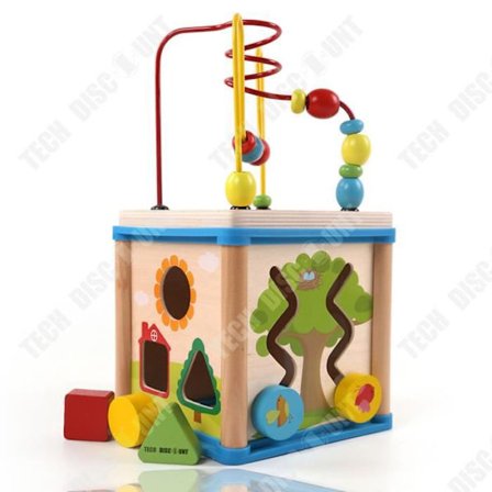 Sanse legetøj - TD - Træur - Multifarvet - 3 år og op - 16x16x30 cm