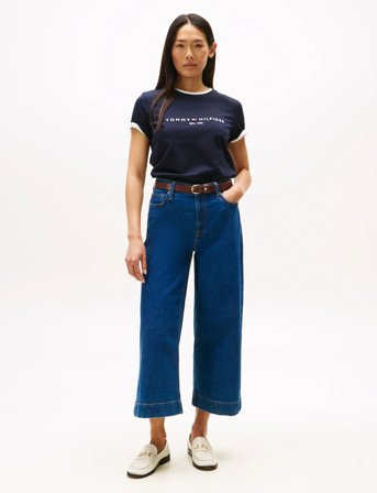 Tommy Hilfiger Heritage Hilfiger C-Nk Reg Tee - Black - XS