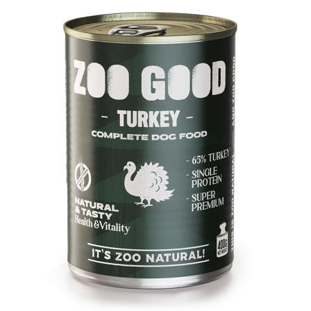 ZOO GOOD - Adult Turkey 400 g - Hund - Hundefôr & hundemat - Våtfôr & våtmat - ZOO.no