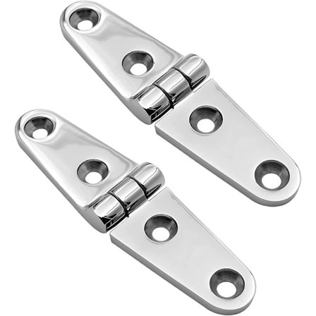 Ruostumattomasta teräksestä valmistetut oven saranat, peilikiillotetut kaappisaranat veneisiin, 25mm*100mm, 2 kpl